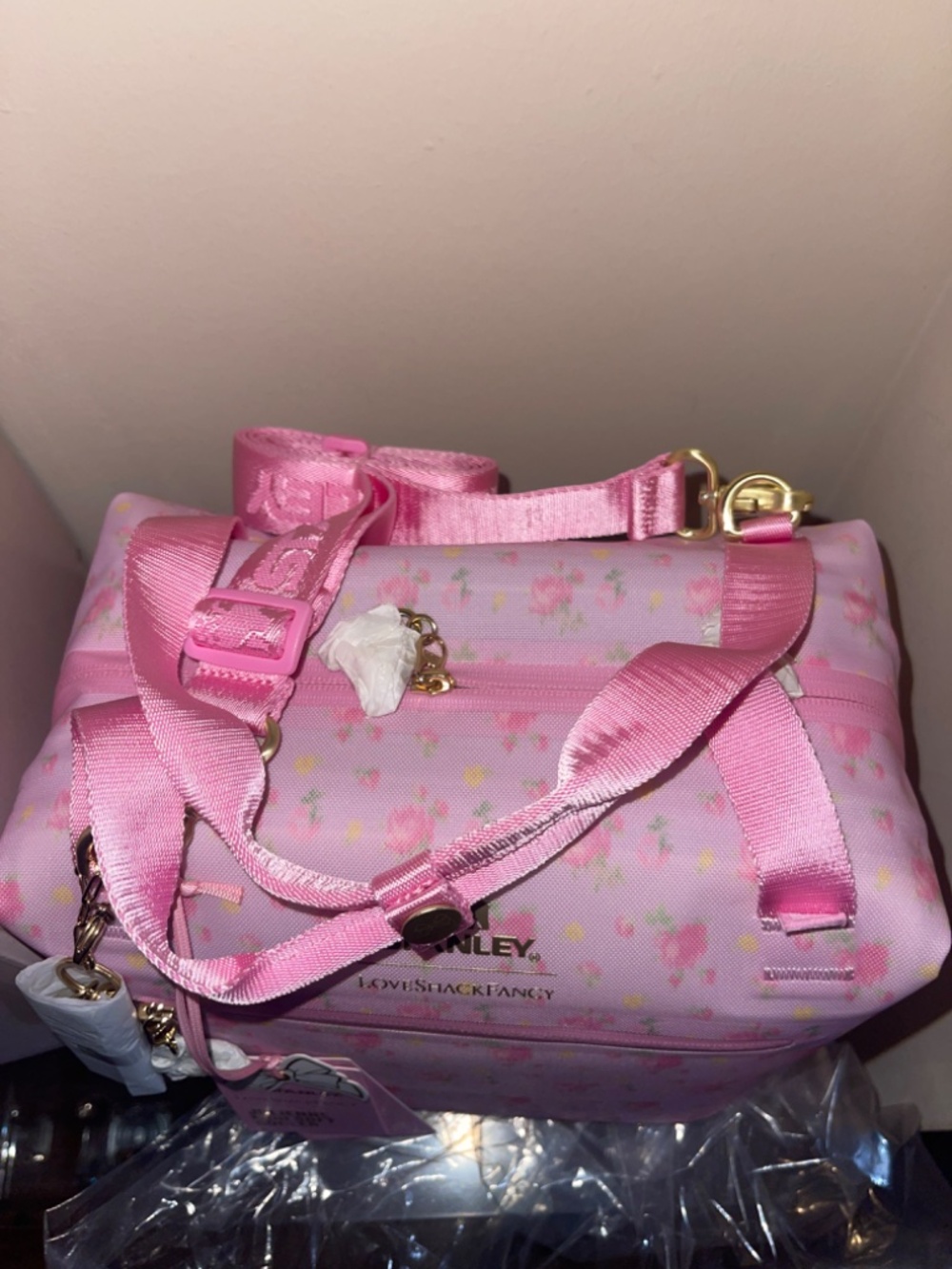 STANLEY + LOVESHACKFANCY Julienne Mini Soft Cooler • IBIZA SUNSET - Picture 6 of 7